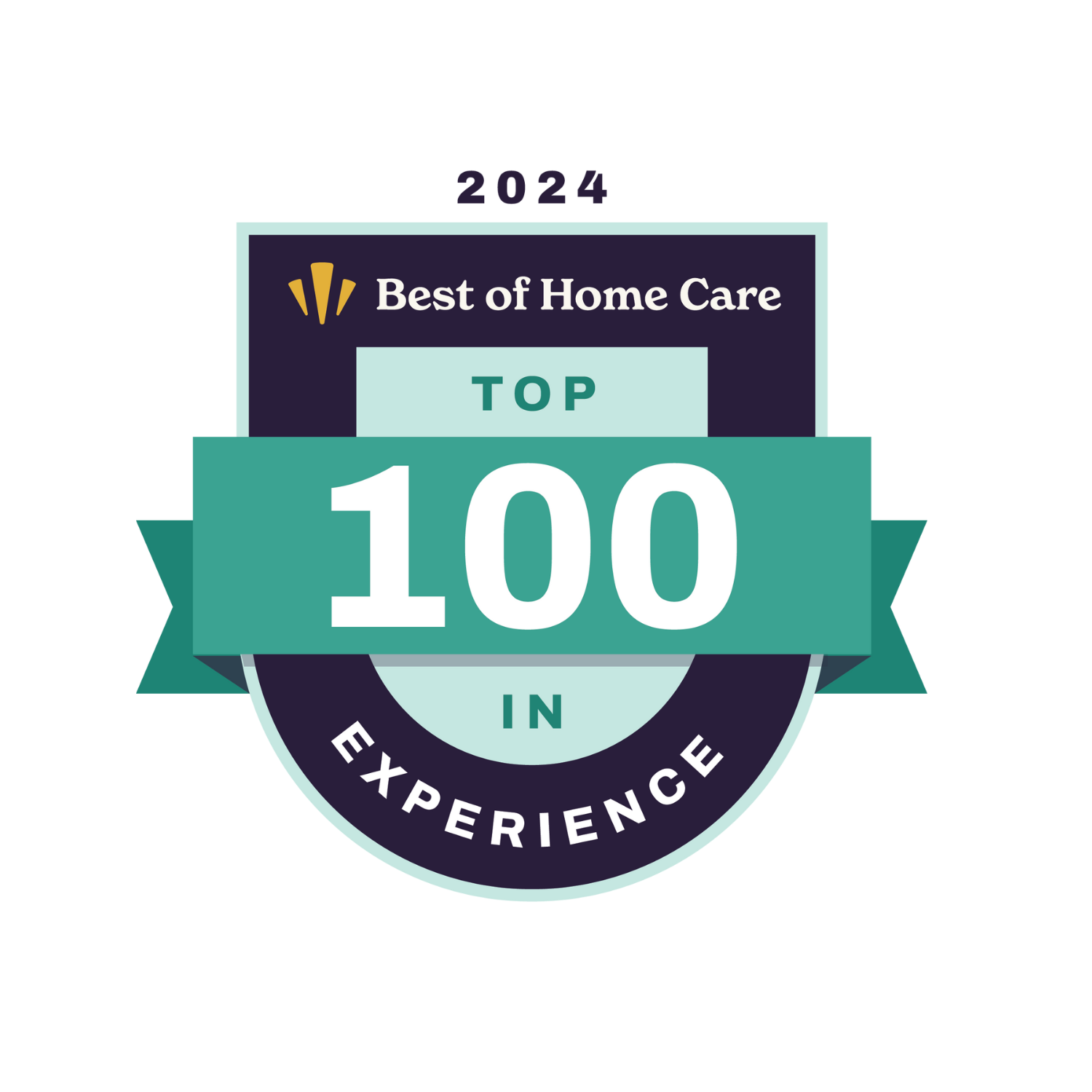 Best of Home Care Top 100 in Experience award 2024 for senior care in Clarksville, TN and surrounding communities.